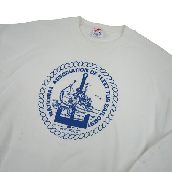 Vintage National Association of Fleet Tug Sailors Graphic Sweatshirt - Picture 2 of 10